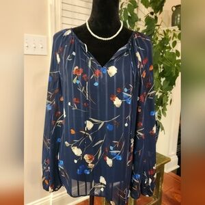 NYDJ Multicolor Floral Blouse